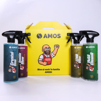 AMOS Crystal One – Gel curățare geamuri și oglinzi auto 500 ml