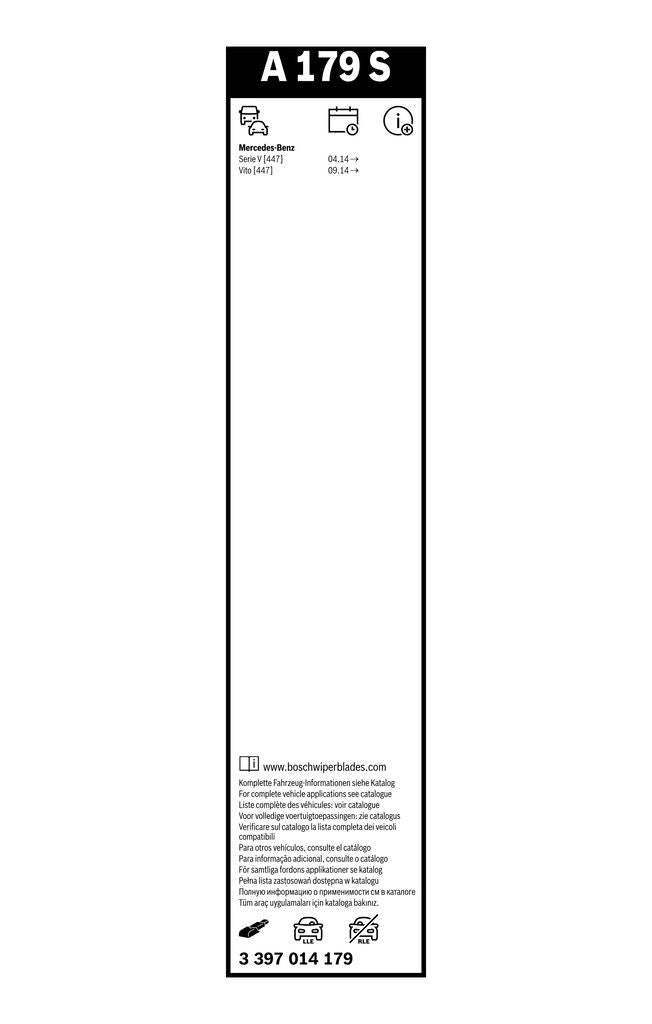 Lamela Stergator Mercedes Viano III, fabricatie 2010+, caroserie Minivan | STB3397014179