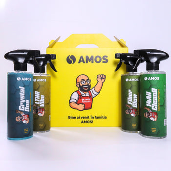 AMOS Crystal One – Gel curățare geamuri și oglinzi auto 500 ml