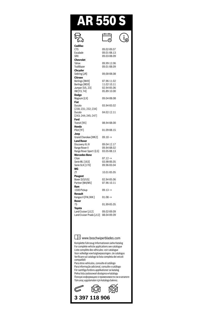 Lamela Stergator Chrysler Stratus, fabricatie 1996-2001, caroserie Cabrio | STB3397118906