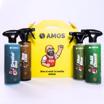 AMOS Crystal One – Gel curățare geamuri și oglinzi auto 500 ml