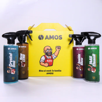 AMOS Crystal One – Gel curățare geamuri și oglinzi auto 500 ml