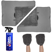 Smart Dry: Sigilant cu efect hidrofob + 2 Prosoape Ultra absorbante 1000GSM gri + 2 Mănuși CADOU
