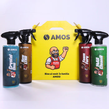 AMOS Crystal One – Gel curățare geamuri și oglinzi auto 500 ml