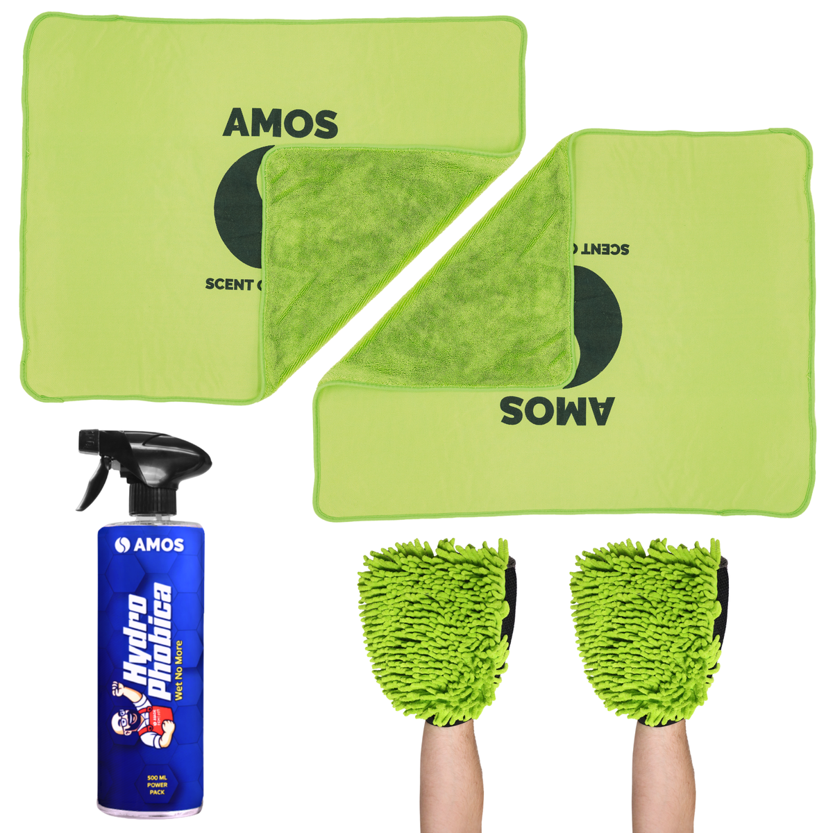 Smart Dry: Sigilant cu efect hidrofob + 2 Prosoape Ultra absorbante 1000GSM verde + 2 Mănuși CADOU