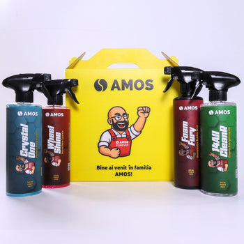 AMOS Crystal One – Gel curățare geamuri și oglinzi auto 500 ml