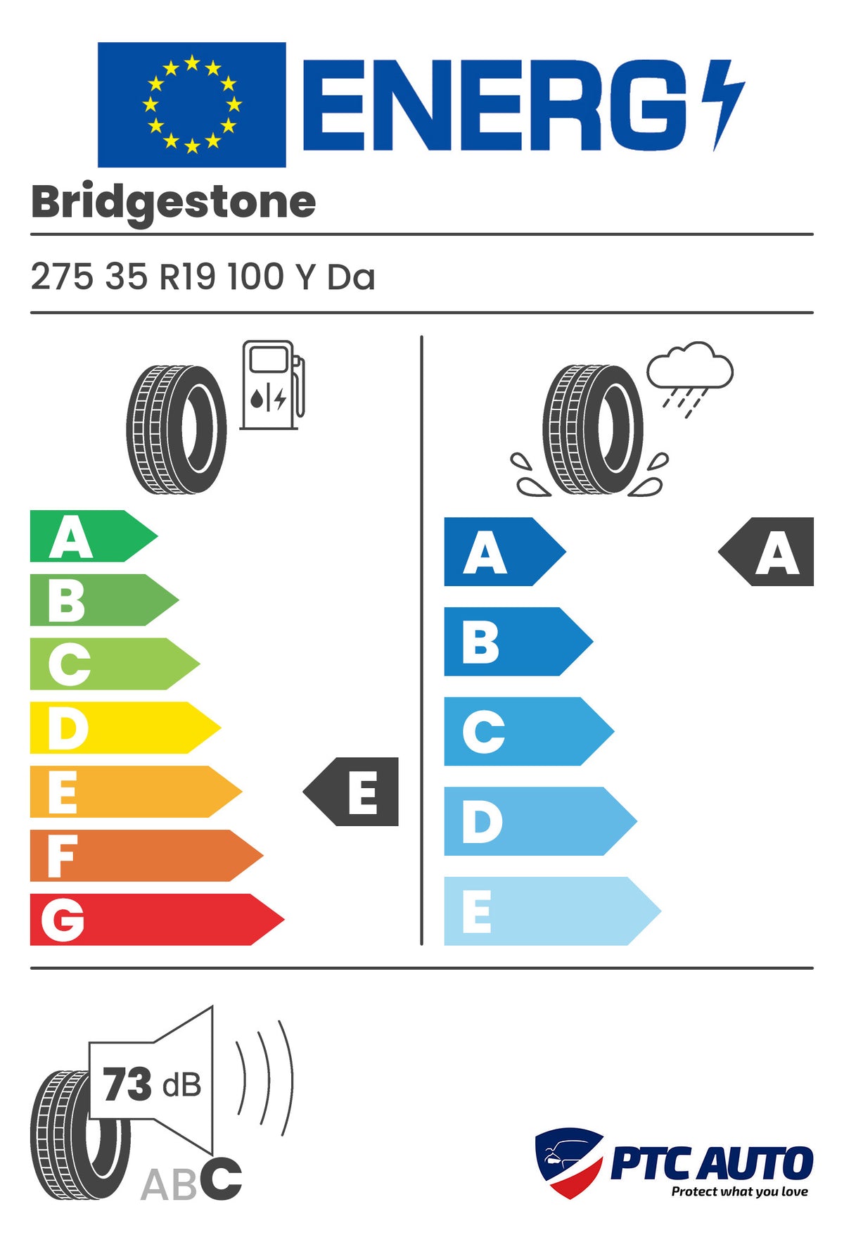 Anvelopa Vara Bridgestone 275/35 R19 100Y XL