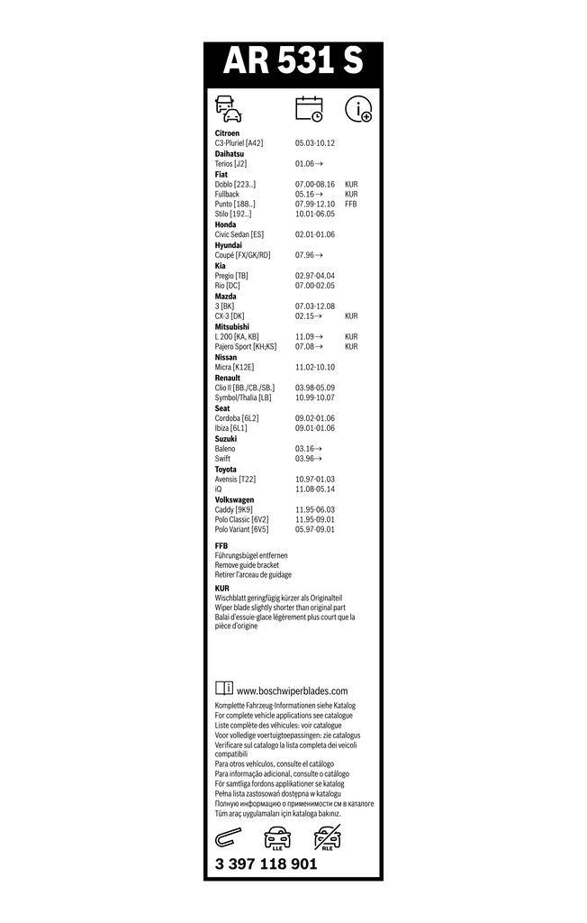 Lamela Stergator Chrysler Neon, fabricatie 1994-2000, caroserie Sedan | STB3397118901