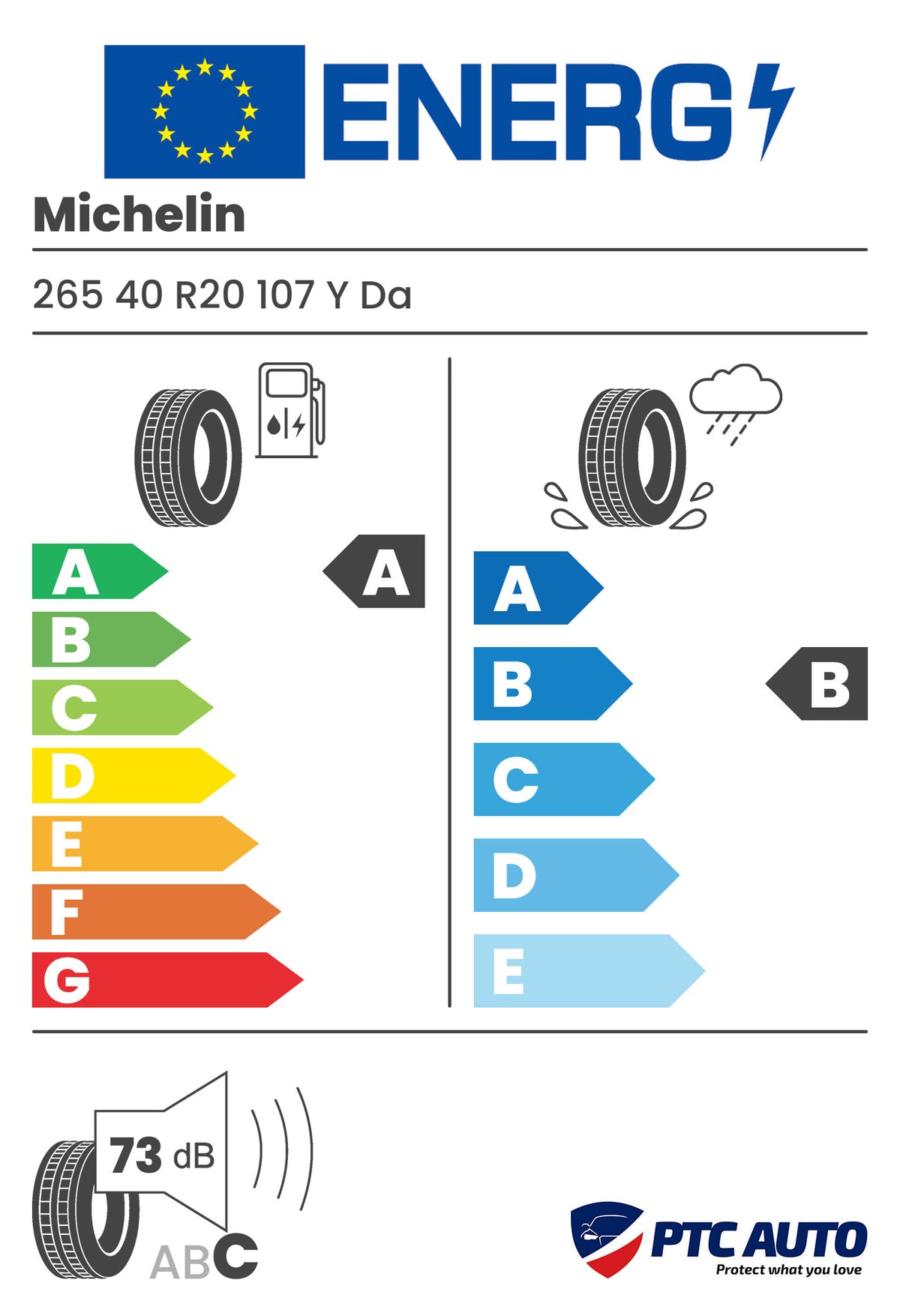 MICHELIN PS5 ENERGY ACOUSTIC 265/40R20 107Y