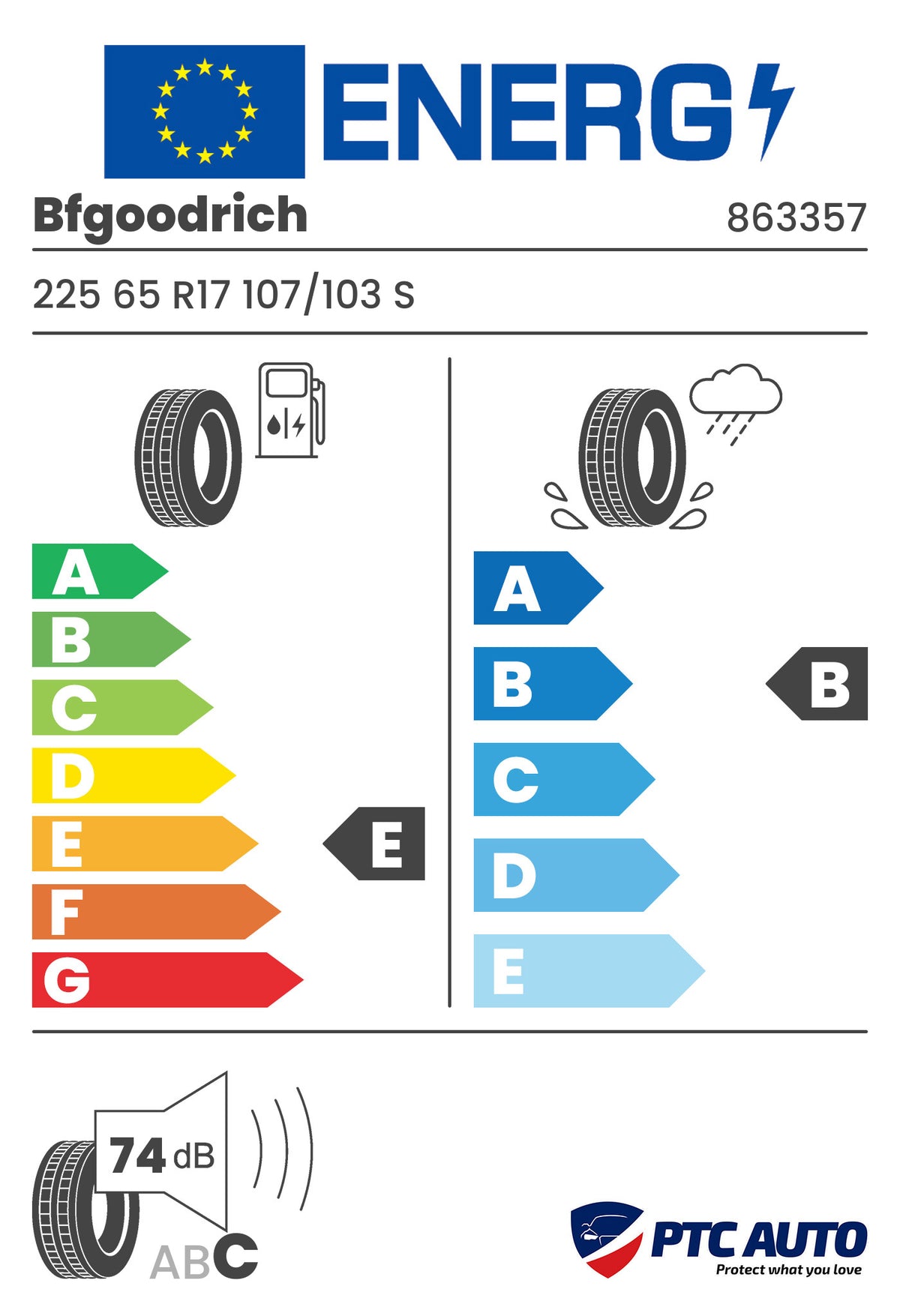 BFGOODRICH 225/65 R17 107/103S ALL-TERRAIN T/A KO2 M+S 3PMSF RBL (E-B-B[74])(4x4 vara)