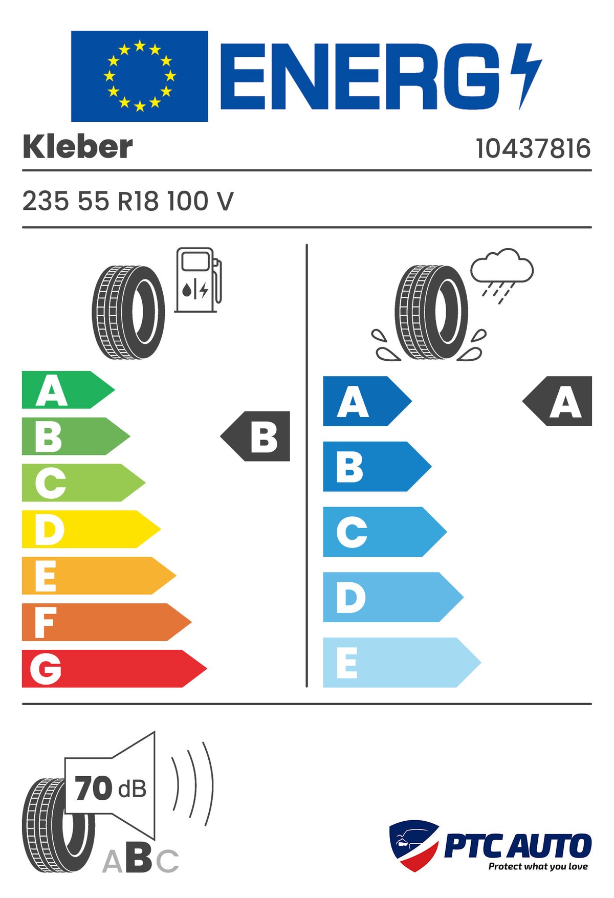 KLEBER 235/55 R18 100V FR DYNAXER HP5 (B-A-B[70])(Turisme vara)