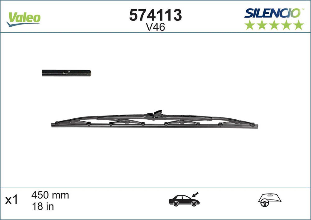 Lamela Stergator Subaru Leone Ii, fabricatie 1979-1991, caroserie Sedan | STV574113