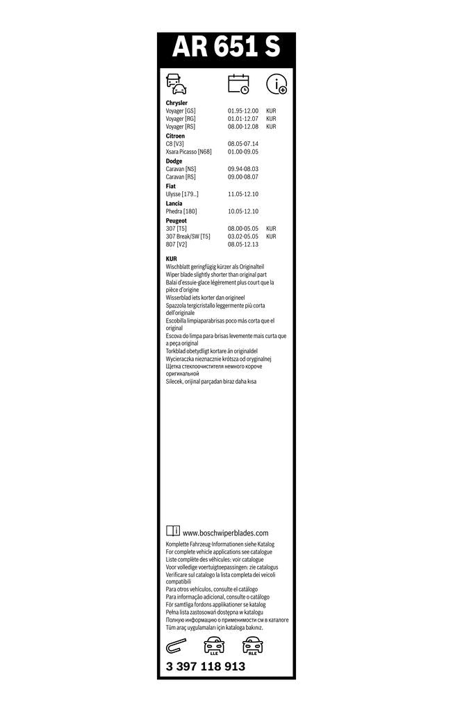 Lamela Stergator Chrysler Voyager III, fabricatie 1995-2001, caroserie Minivan | STB3397118913