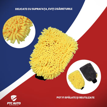 Manusa microfibra pentru spalare si curatare 2in1