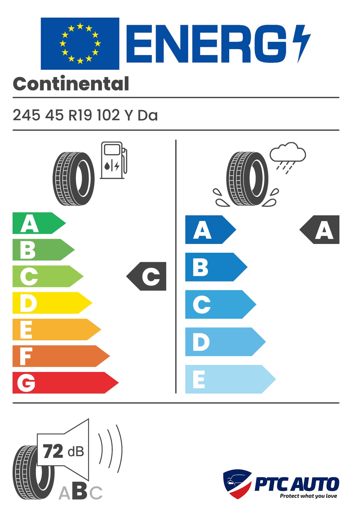 CONTINENTAL PREMIUM 7 245/45R19 102Y
