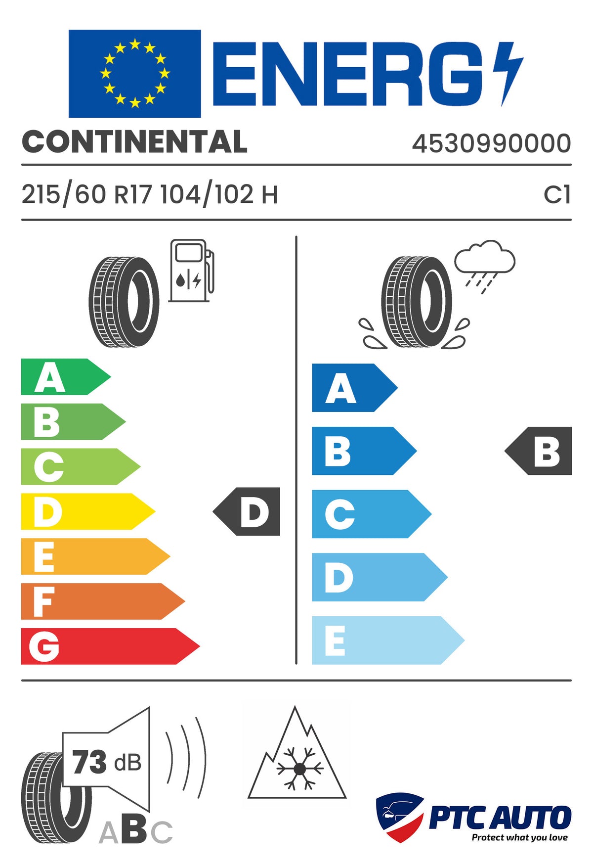 Anvelopa iarna Continental 215/60 R17 104/102H M+S 3PMSF