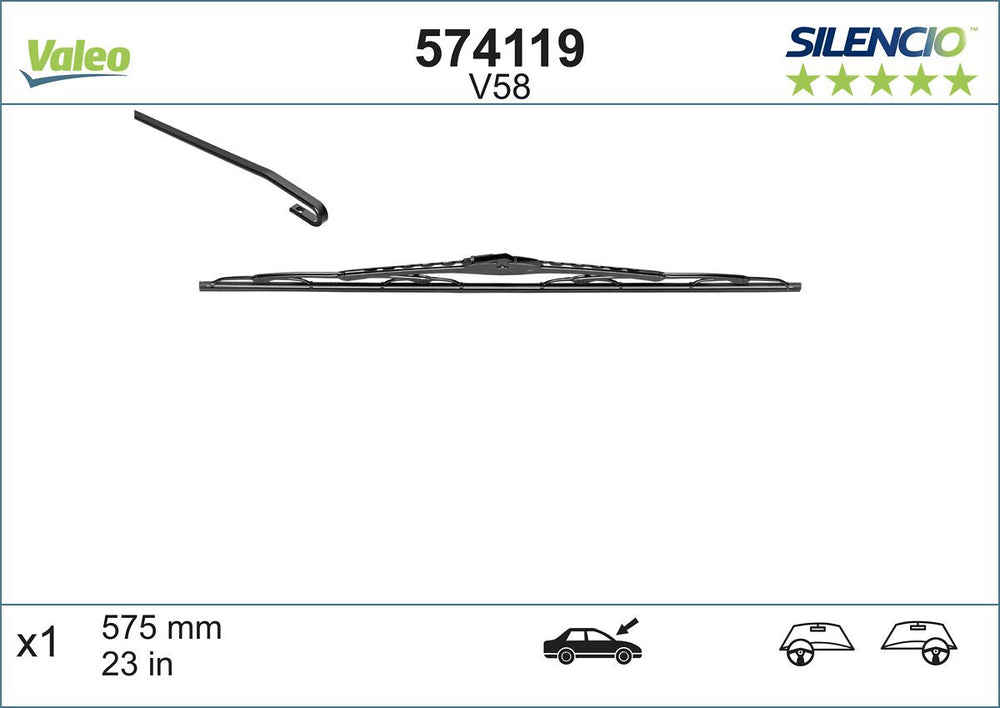 Lamela Stergator Fiat Marea, fabricatie 1996-2002, caroserie Sedan | STV574119
