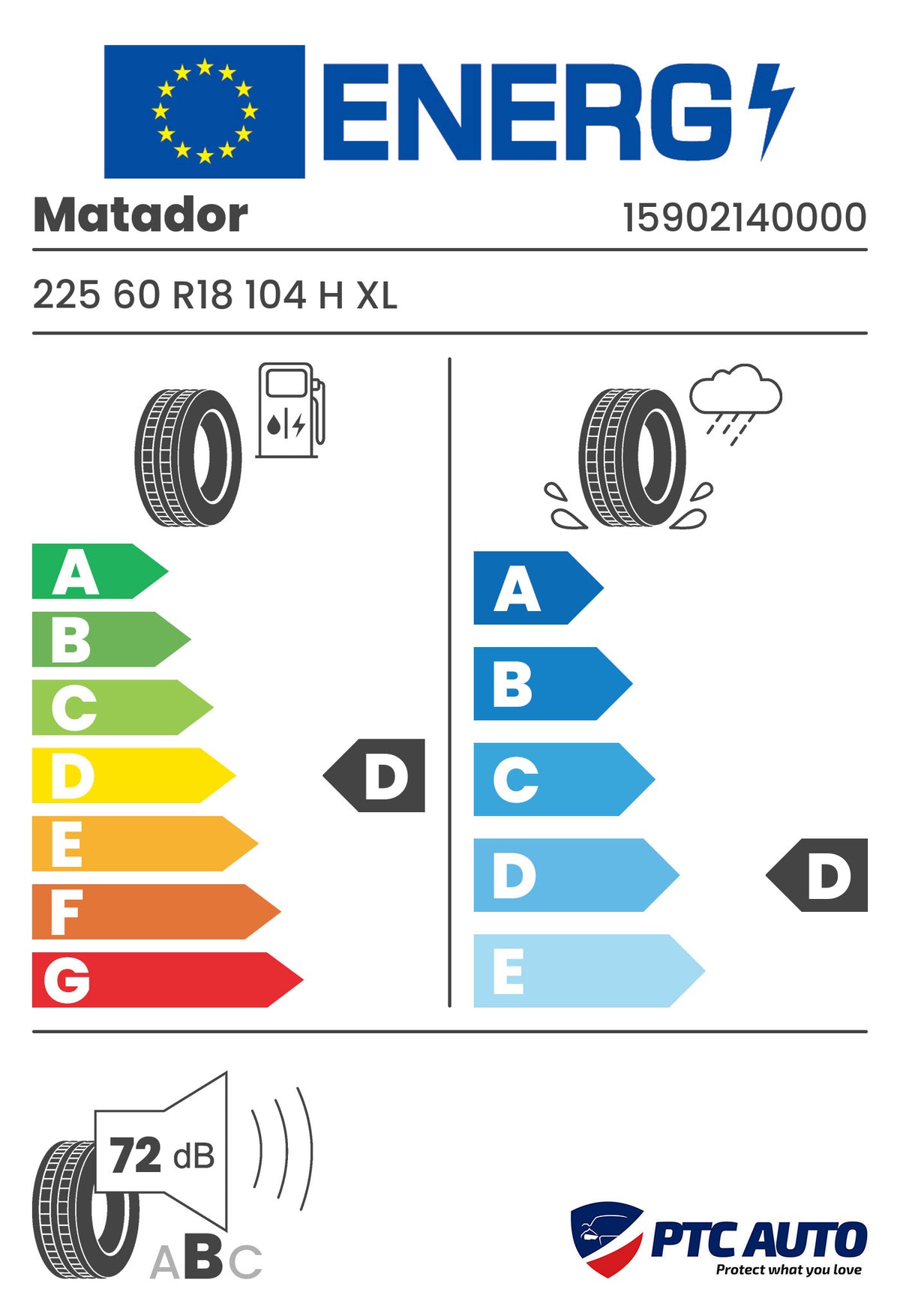 MATADOR 225/60 R18 104H XL FR MP72 IZZARDA AT 2 M+S 3PMSF (D-D-B[72])(4x4 vara)