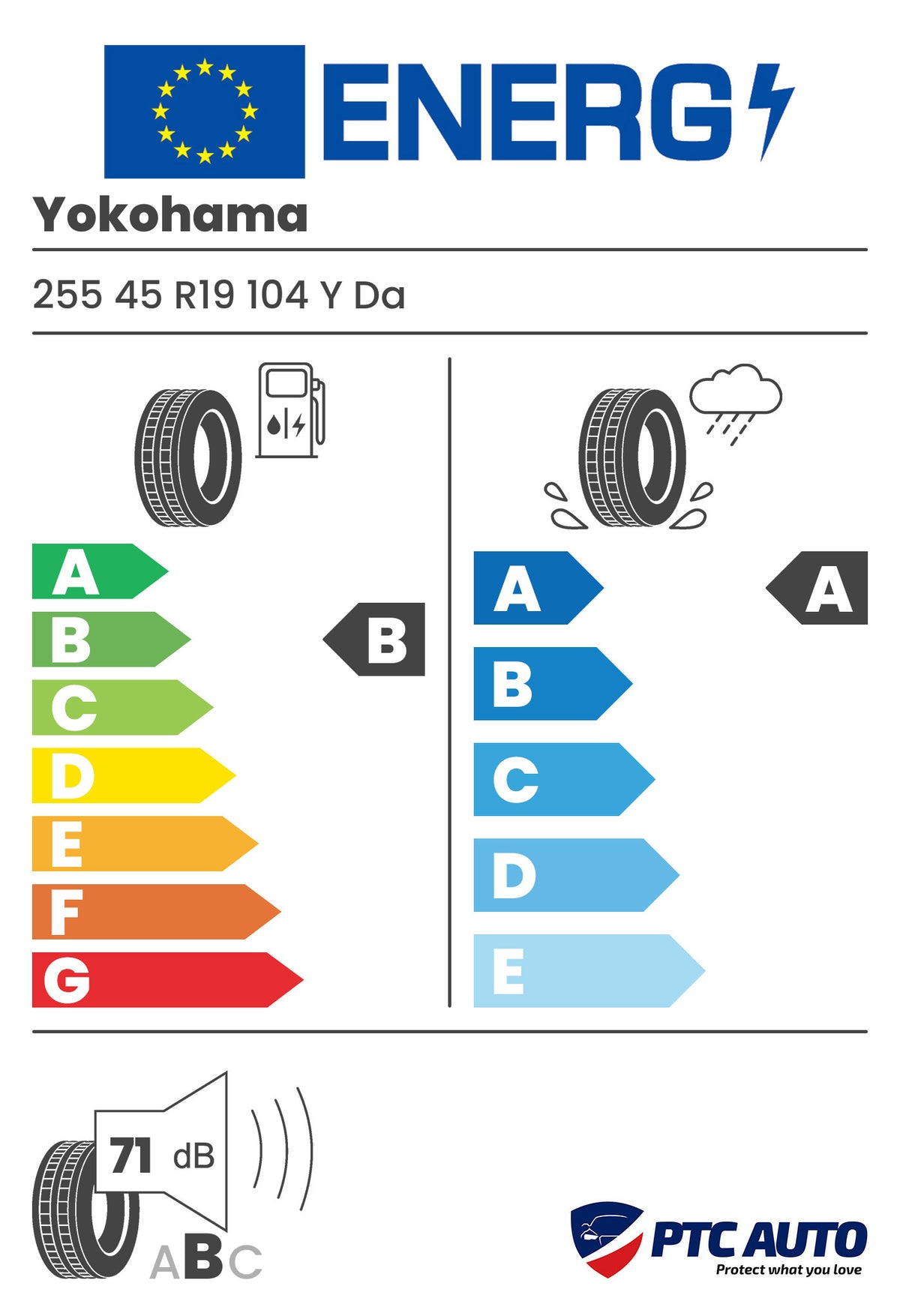 YOKOHAMA V108 255/45R19 104Y
