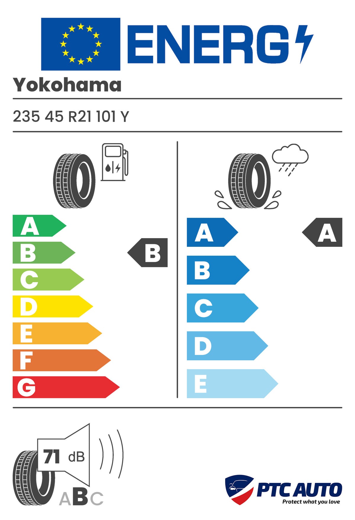 YOKOHAMA ADVAN Sport 235/45R21 101Y