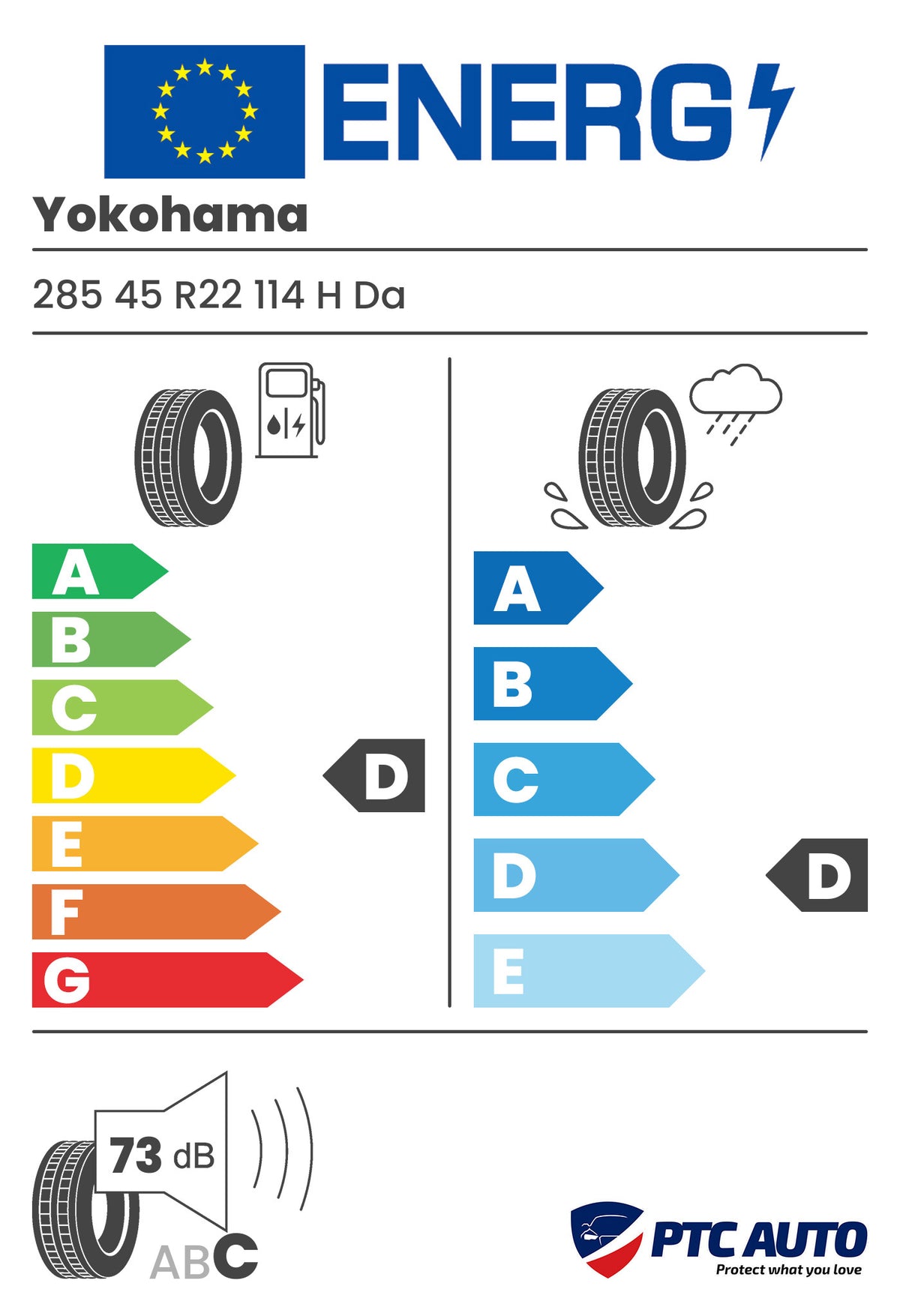 YOKOHAMA G018 285/45R22 114H