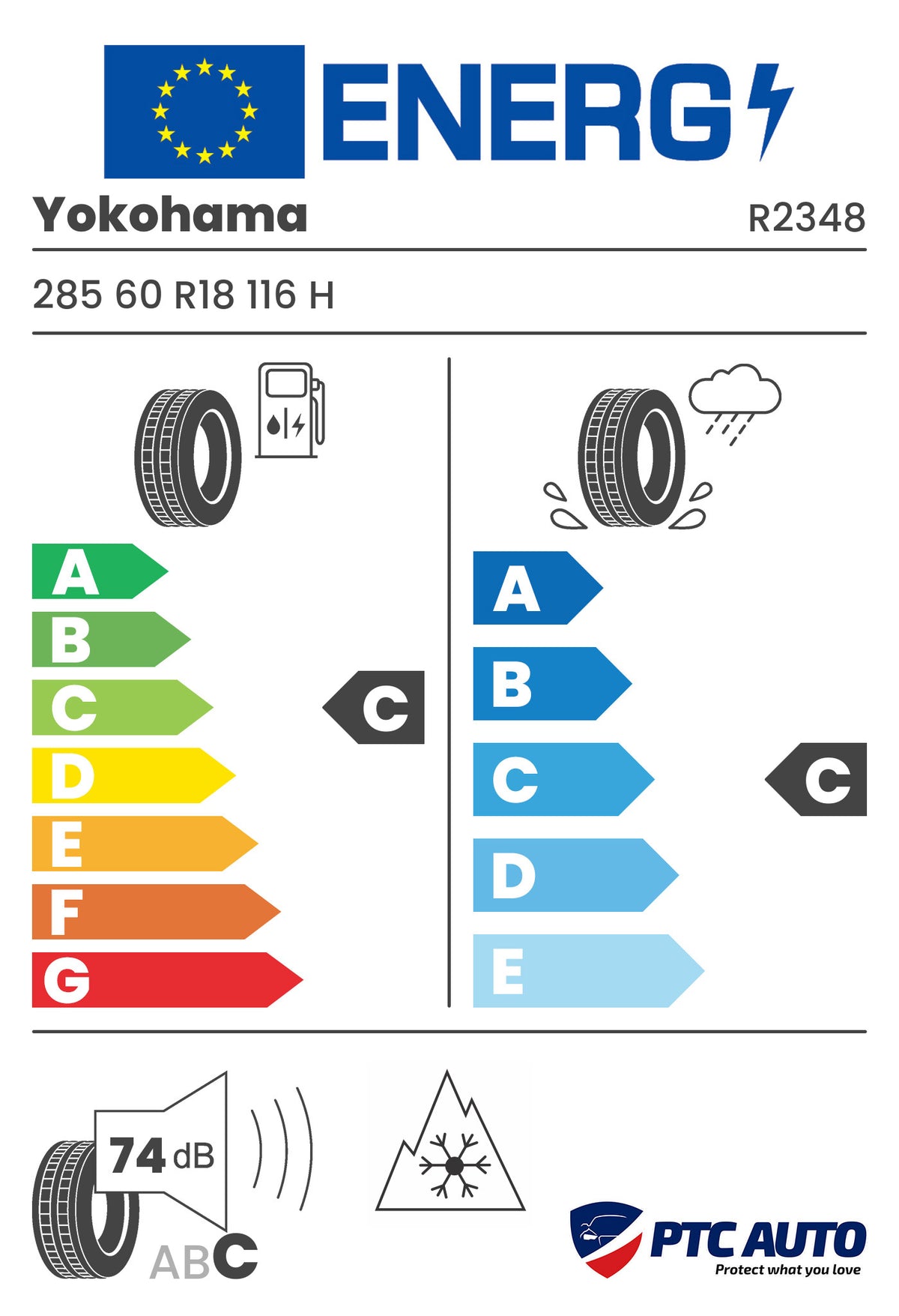 YOKOHAMA 285/60 R18 116H BluEarth*Winter V905 M+S 3PMSF (C-C-B[74])(4x4 iarna)