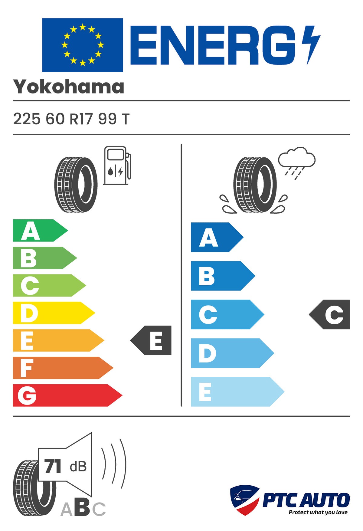 YOKOHAMA G015 225/60R17 99T OWL
