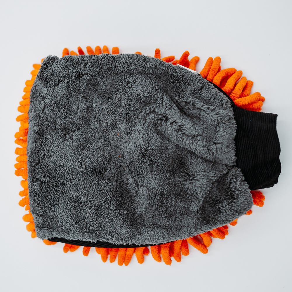 Prosop microfibră ultra absorbant AMOS Powerfluff portocaliu 1000 GSM 60*80cm + manusa CADOU