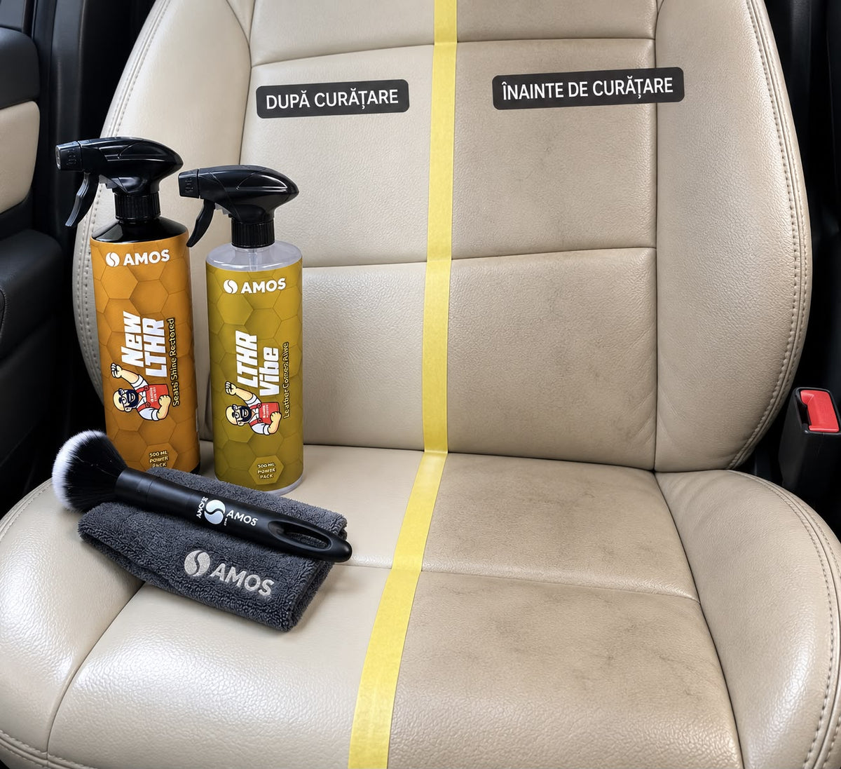 Soluție curățare piele auto 500ml - AMOS New LTHR | ADE0012