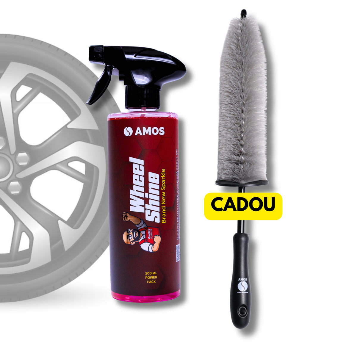 Wheel Protect: Soluție curățare și îngrijire jante 500 ml + perie curățare CADOU