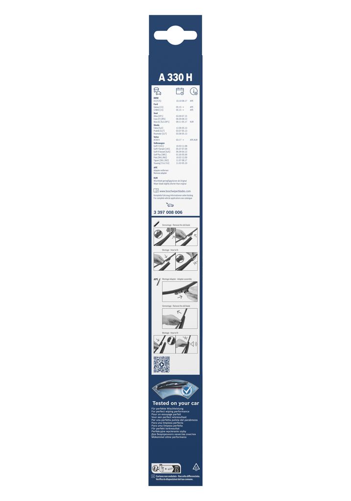 Lamela Stergator Seat Altea, fabricatie 2004-2015, caroserie Minivan | STB3397008006
