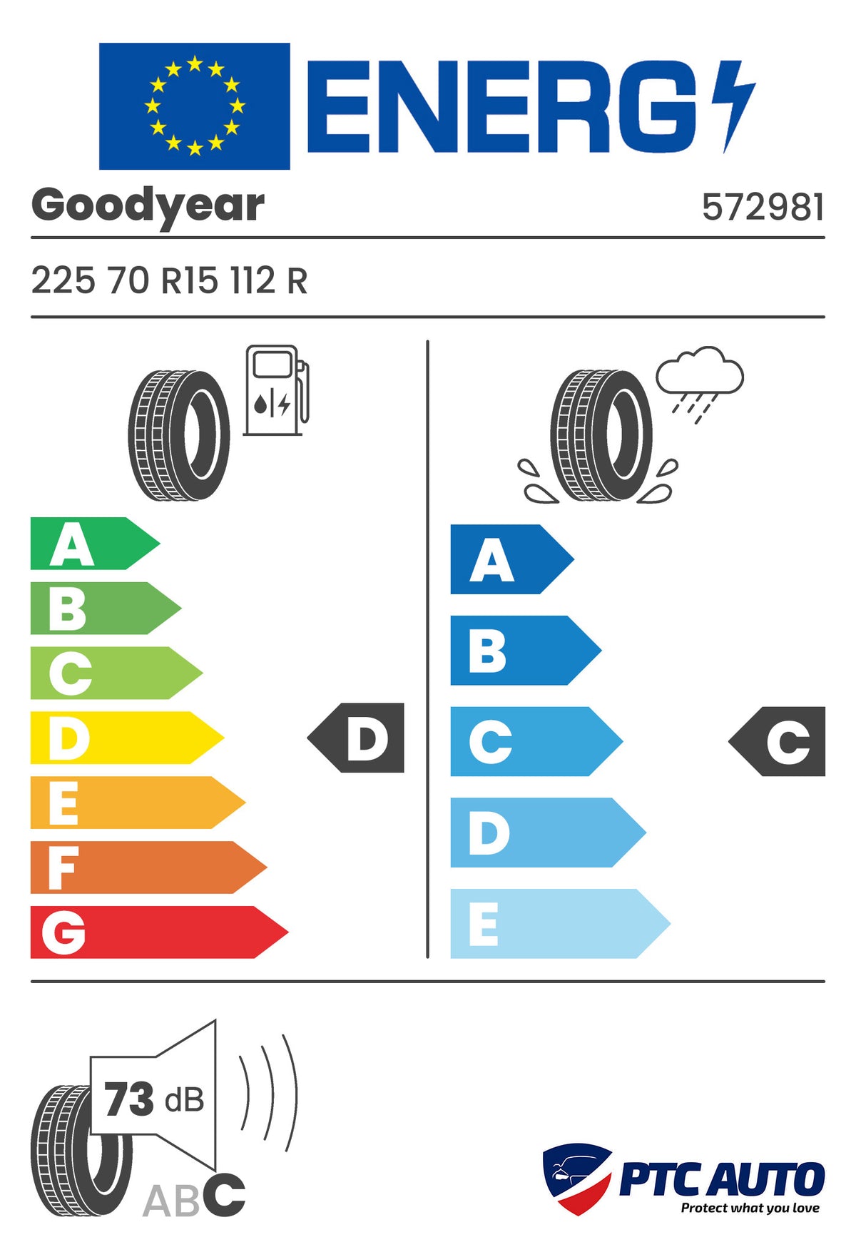 GOODYEAR 225/70 R15 112R DURAMAX GEN-2 (D-C-B[73])(4x4 vara)