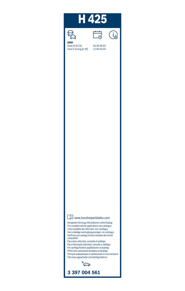 Lamela Stergator ALPINA B10, fabricatie 1993-2004, caroserie Combi | STB3397004561