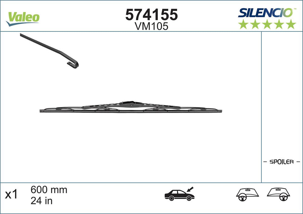 Lamela Stergator Renault Safrane, fabricatie 1992-2000, caroserie Hatchback | STV574155
