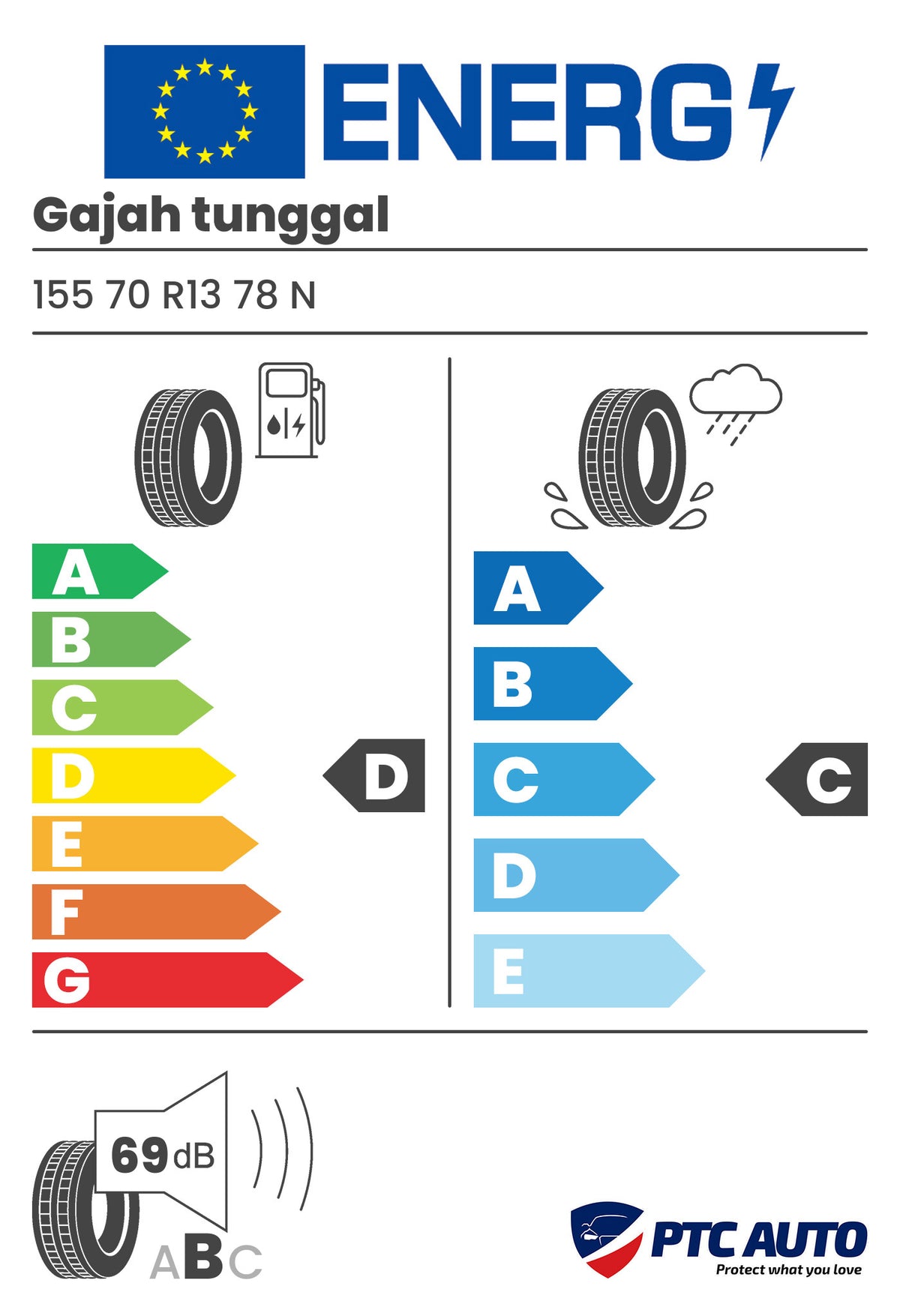 GAJAH TUNGGAL KARGOMAX ST4000 155/70R13C 78N