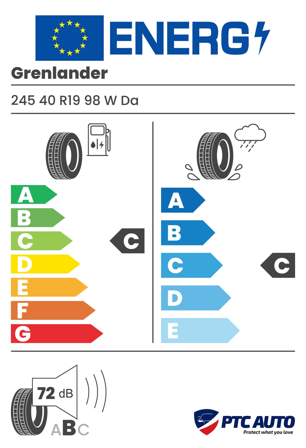 GRENLANDER GREENWING AS 245/40R19 98W