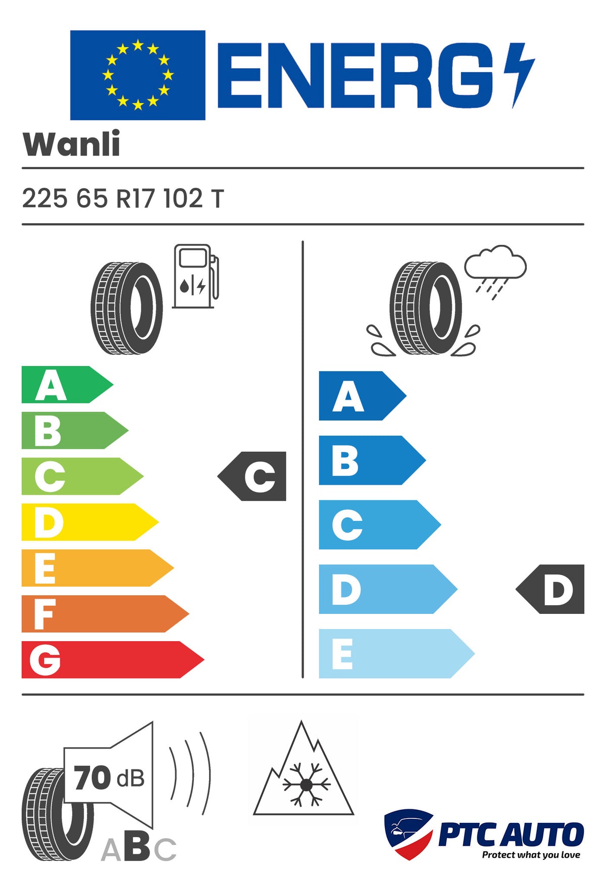 Anvelopa Iarna Wanli 225/65 R17 SW631 102T M+S 3PMSF