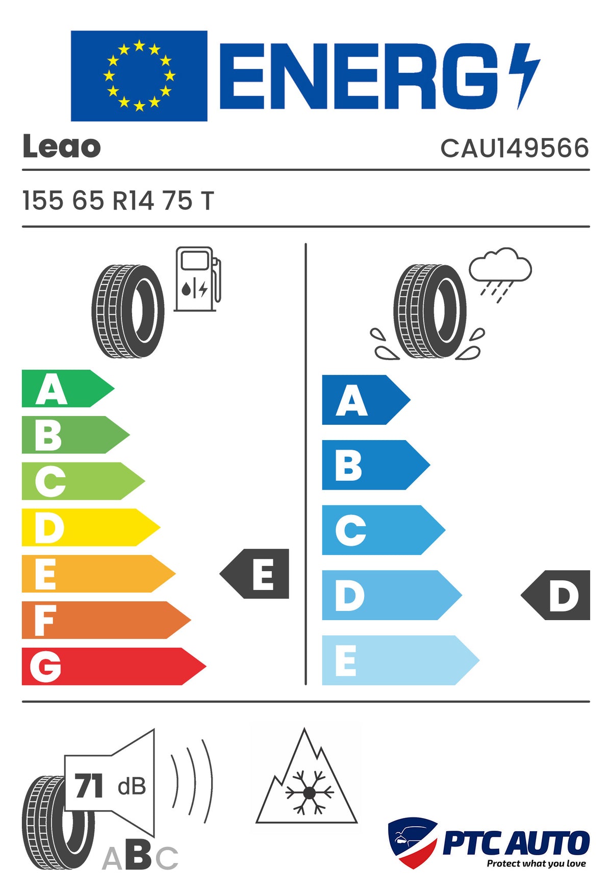 Anvelopa Iarna Leao 155/65 R14 WINTER DEFENDER HP 75T M+S 3PMSF