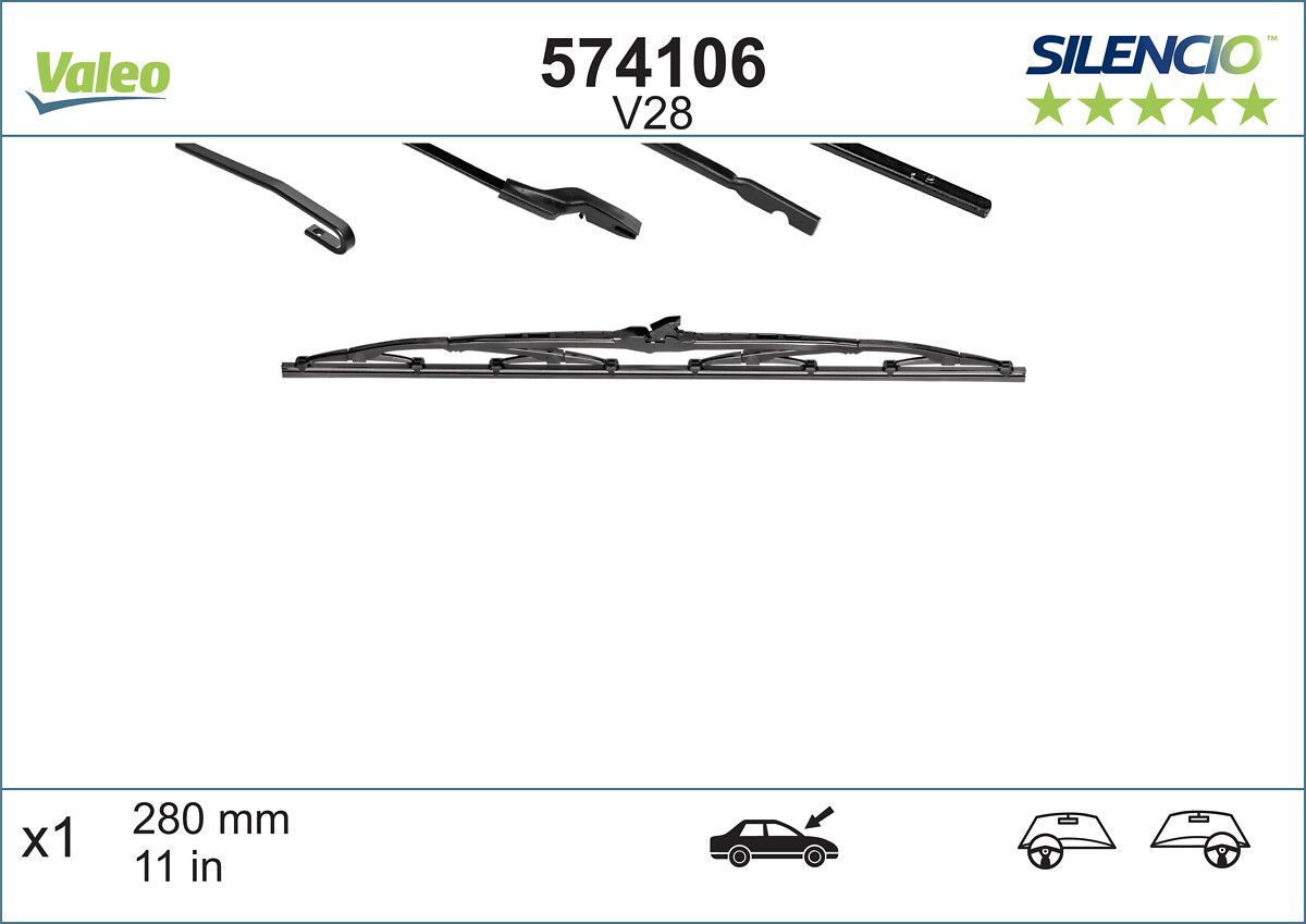 Lamela Stergator Mitsubishi Colt CZ, fabricatie 2006-2009, caroserie Cabrio | STV574106