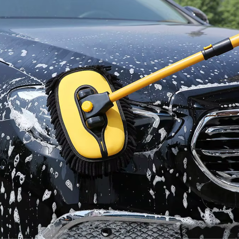 Mop Telescopic Rotativ 180° pentru Spălare Auto