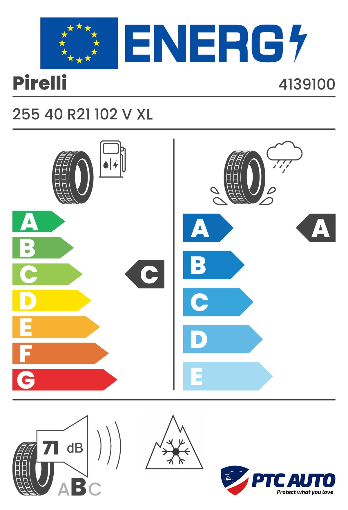 PIRELLI 255/40 R21 102V XL FR SCORPION WINTER 2 ELT M+S 3PMSF s-i (C-A-B[71])(4x4 iarna)