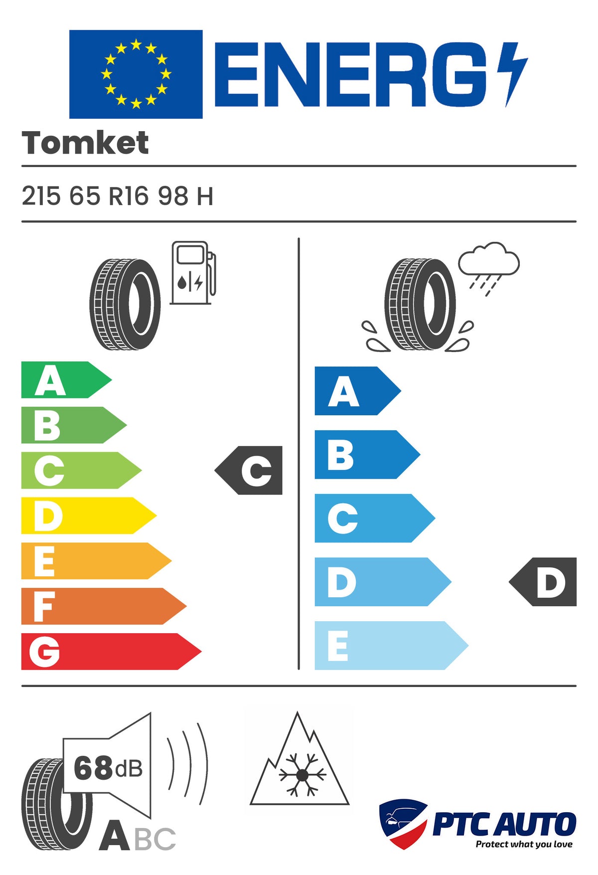 Anvelopa Iarna Tomket 215/65 R16 SNOWROAD PRO 98H