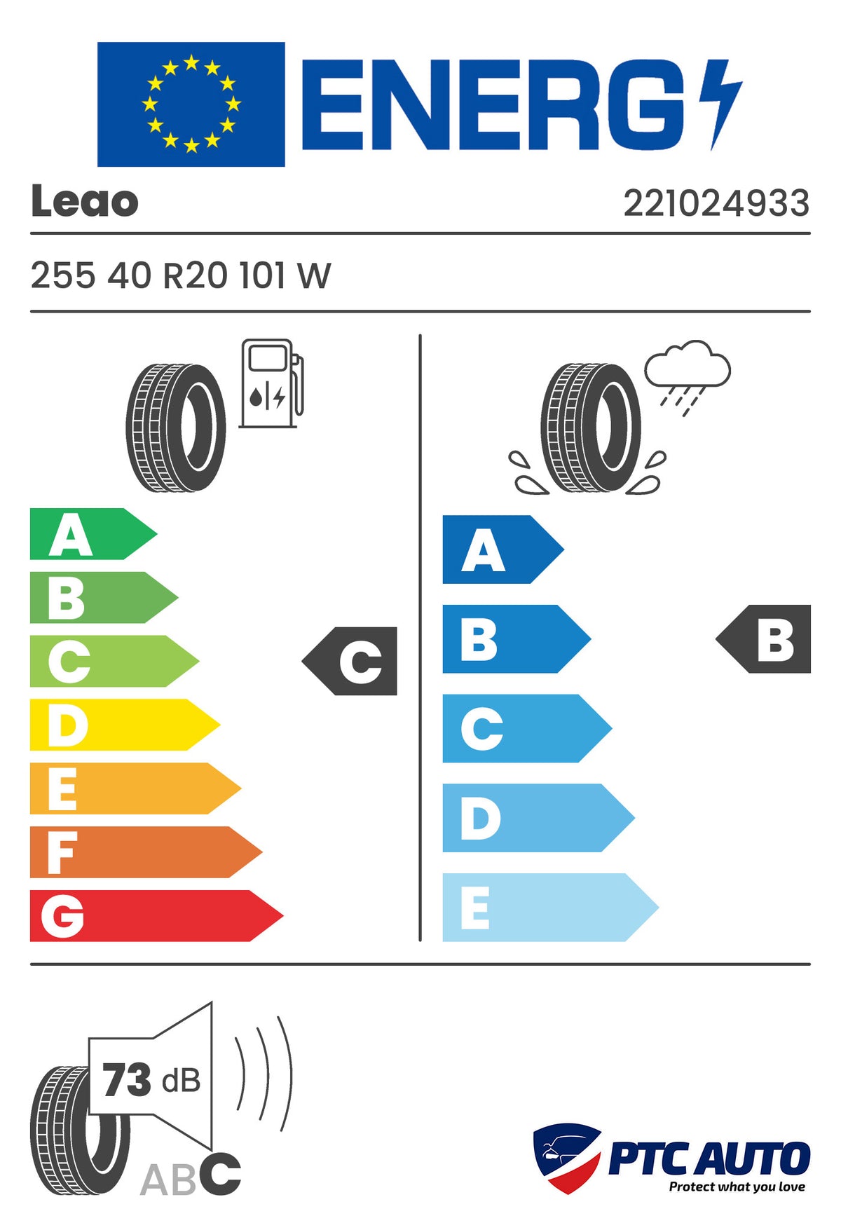 LEAO 255/40 R20 101W NOVA-FORCE C/S (C-B-B[73])(4x4 vara)