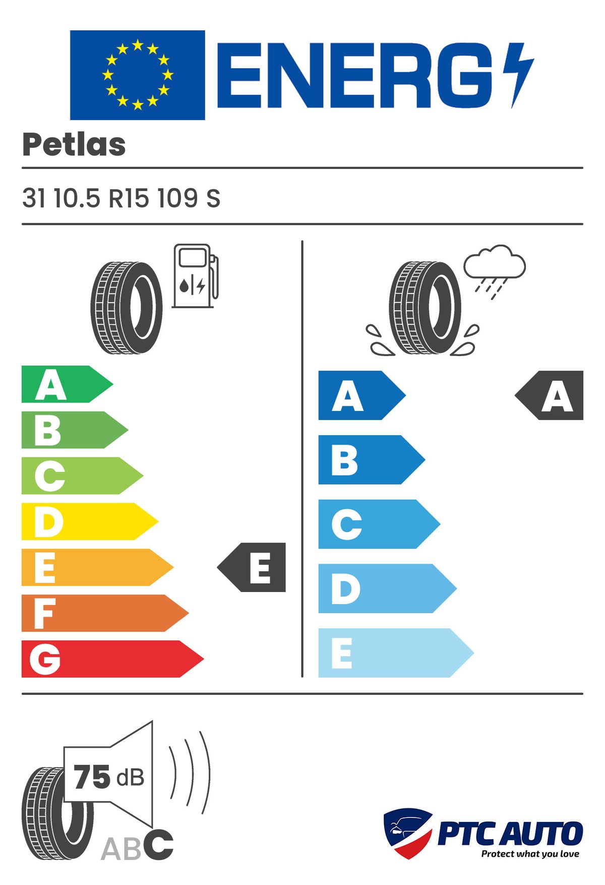 PETLAS PEAKLANDER A/T 31/10.5R15 109S