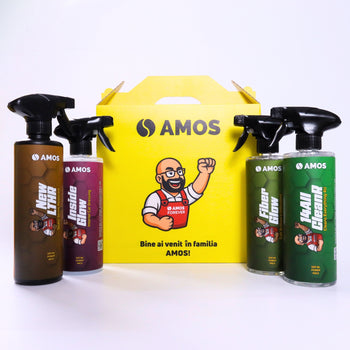 AMOS New LTHR – Îngrijire și Revitalizare pentru Scaune din Piele Auto 500 ml