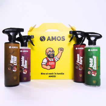 AMOS New LTHR – Îngrijire și Revitalizare pentru Scaune din Piele Auto 500 ml