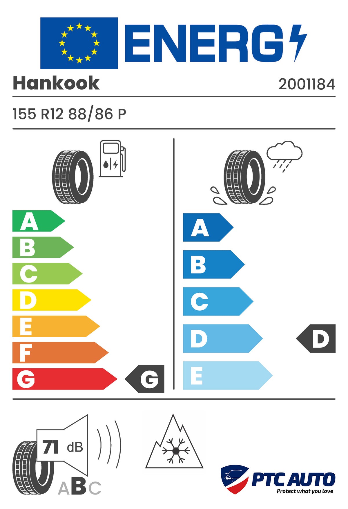 HANKOOK 155/ R12 88/86P WINTER DW04 C (G-D-B[71])(Camionete iarna)