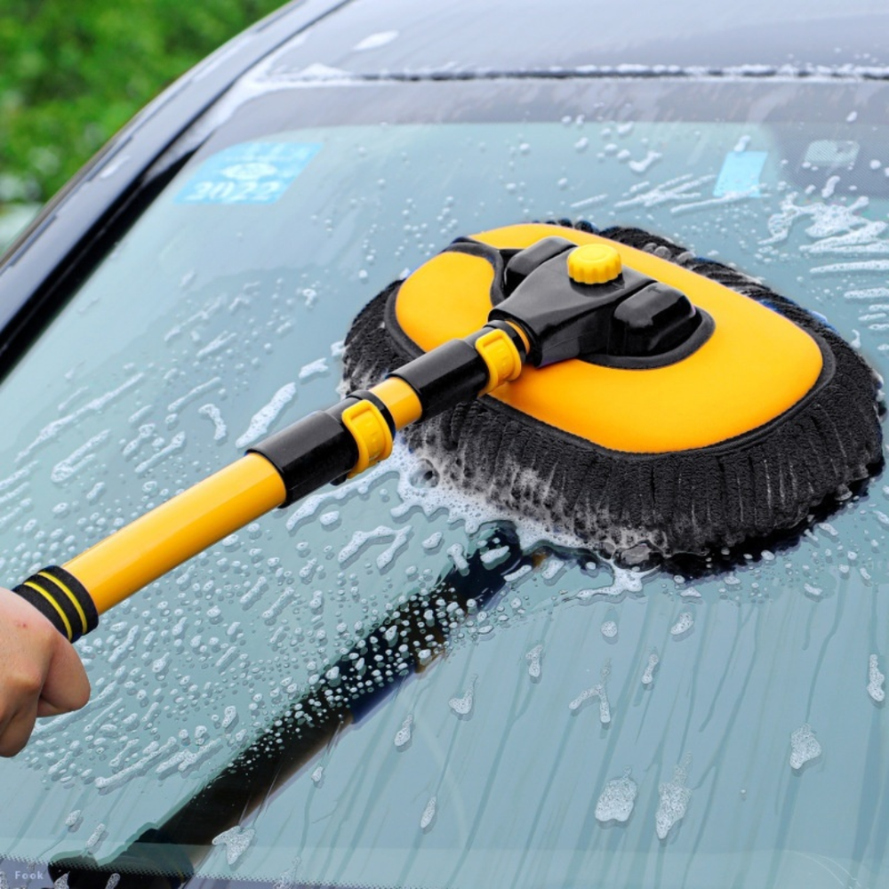 Mop Telescopic Rotativ 180° pentru Spălare Auto