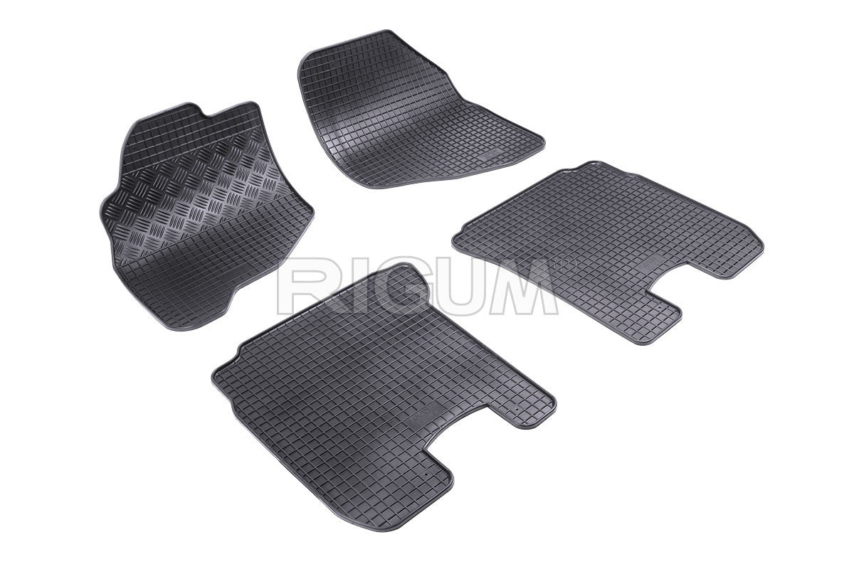 Set 5 covorase auto HONDA JAZZ I din 2002 - 10.2008, cu covoras tunel median, Caroserie HATCHBACK