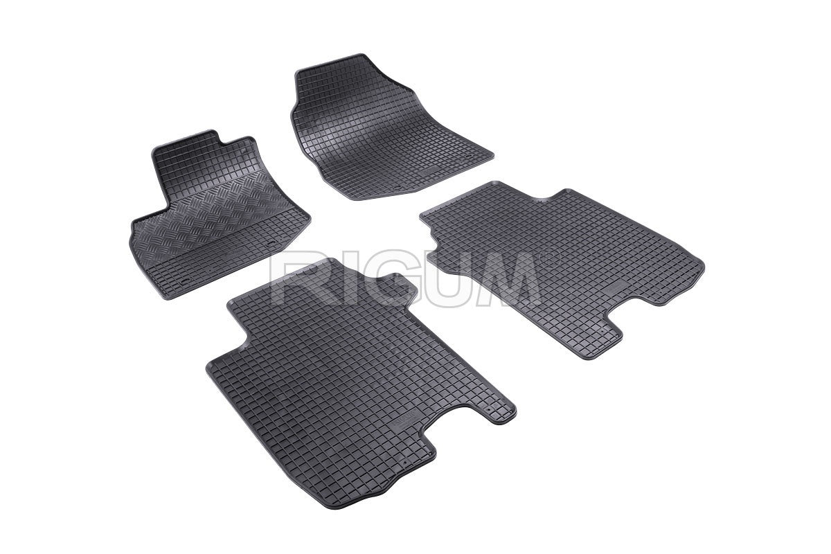 Set 5 covorase auto HONDA JAZZ II din 11.2008 - 08.2015, cu covoras tunel median, Caroserie HATCHBACK
